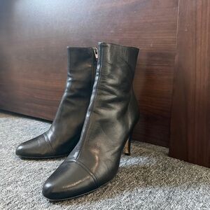 Isaac Mizrahi High Heels Boots Black 7.5 Made In Italy